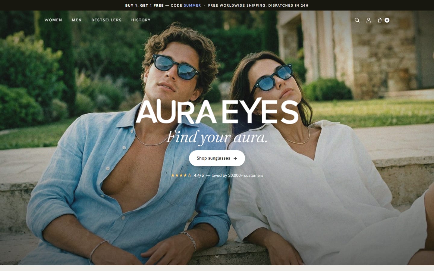 Aura Eyes concept — the rebuilt store